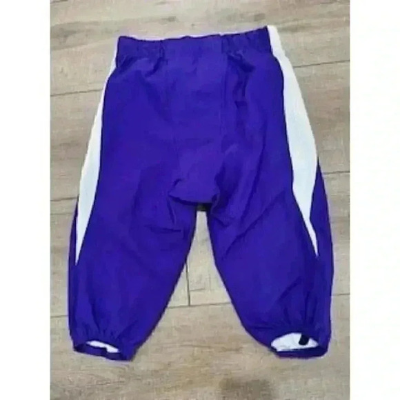 NEW Purple Adidas knee length Cropped Football Pants Boys Sz Large NWT - Picture 5 of 10